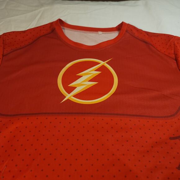 DC Comics Other - DC The Flash Short Sleeve Graphic Crew Neck T Shirt Mens Size Medium M Red